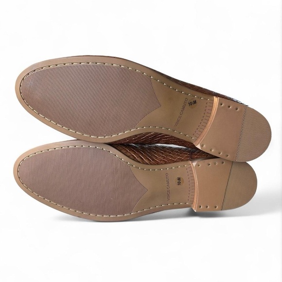 Vince Camuto Brown Woven Leather Garwin Loafer Men’s 10.5 - Picture 6 of 8